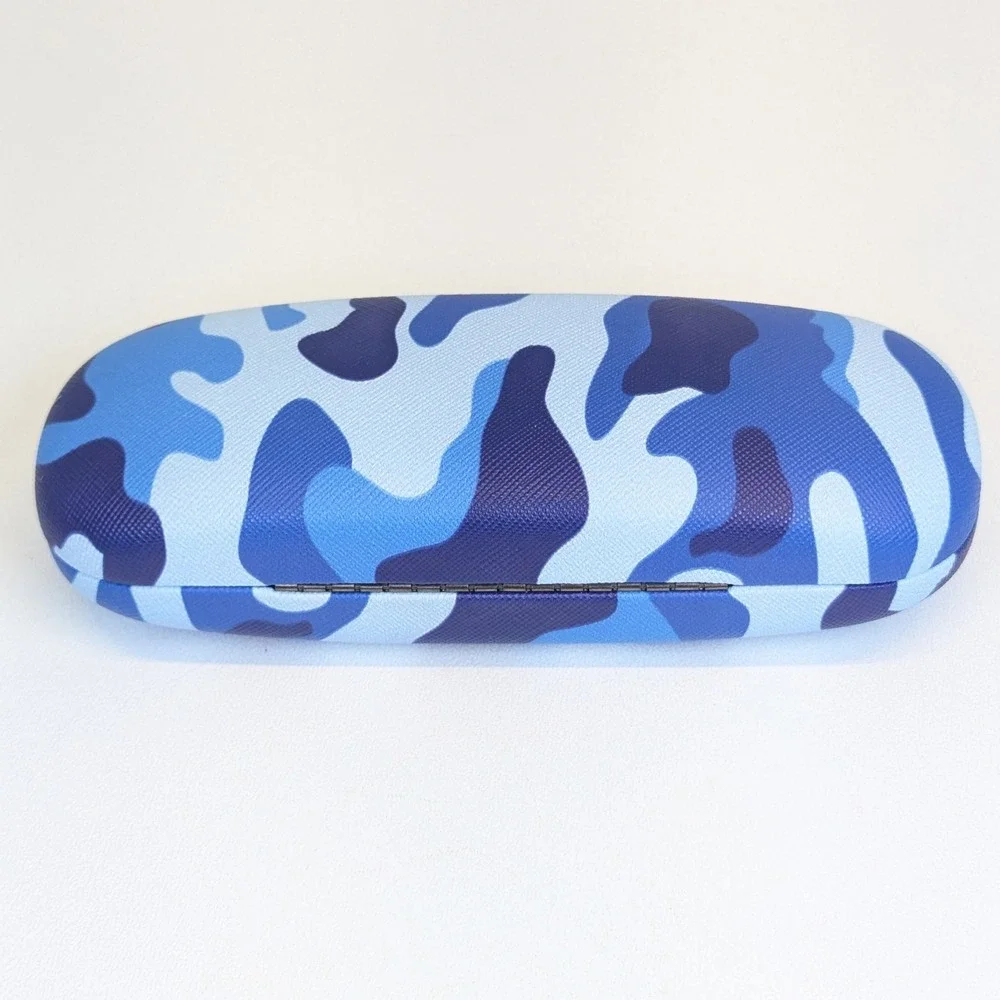 Jin Dou Ban Blue Camo Hard Shell Glasses Case